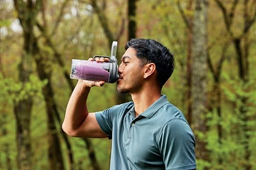 Ninja Blast Max Tragbarer Mixer/Blender/Smoothie Maker, 570 ml, wiederaufladbar, Mixbecher & auslaufsicherer Deckel, 3 Funktionen, Smoothies, Proteinshakes, Kühles Grau BC251EUGY – Bild 3