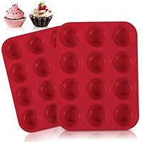 Yousheng 10 stuks herbruikbare siliconen cupcakevormpjes met antiaanbaklaag, gemakkelijk schoon te maken, hittebestendig, ideaal voor feestjes en vakanties. kopen vanaf een prijs van 2.88