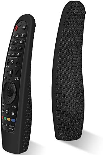 Winceed Silicone Protective Case for LG Smart TV Magic Remote (AN-MR18BA, AN-MR19BA, AN-MR20GA, AN-MR600, AN-MR650, AN-MR650A) - Anti-Lost, Anti-Slip, Black