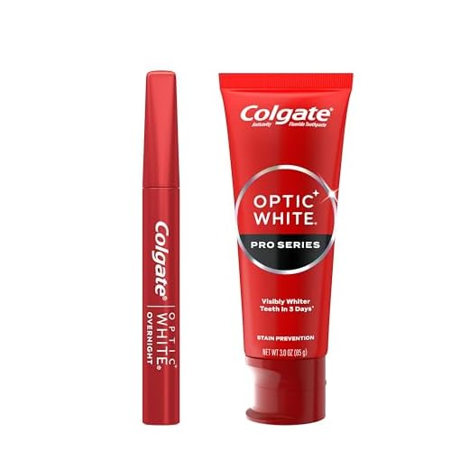 Colgate Optic White Overnight Teeth Whitening Pen and Whitening Toothpaste Kit, Includes 0.08 fl oz Teeth Whitener Pen with 21 Nightly Treatments Plus a 3.0 fl oz Enamel Safe Whitening Toothpaste