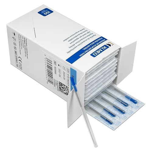 MUNTRADE Acupuntura y Punción Seca | Acero Inoxidable | 0,3 x 40 mm | Kit de Acupuntura con Tubo Guía para Máxima Precisión y Seguridad (100 unidades)