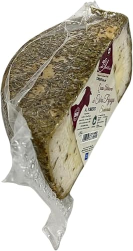 Queso Artesano de Cabra Payoya Semicurado al Romero | Pieza 1 kg Aprox | Cobertura Natural de Hierbas Aromáticas | Sabor Gourmet de la Serranía de Ronda | 100% Raza Autóctona