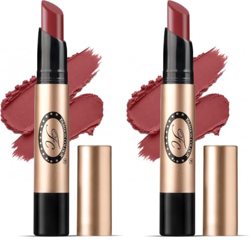 Image of Fashion Colour Supreme Lasting Honey Lip Non Transfer Lipstick 2.6g | Lipstick For Women | Available in 18 Super Creamy Shades | (312- Terra Copper, 2.6g) (Pack of 2)