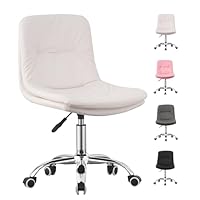 LSLIFE Office Chair - Swivel Desk Chair with Height Adjustment, Ergonomic Design for Home Office, Soft Padded Chrome Base, 360° Rotation