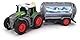 Dickie Toys - Fendt Traktor mit Milch-Anhänger (26 cm) - Spielzeug-Trecker mit Milchtank für Kinder ab 3 Jahren, Bauernhof-Fahrzeug mit Licht & Sound, 203734000, Mehrfarbig