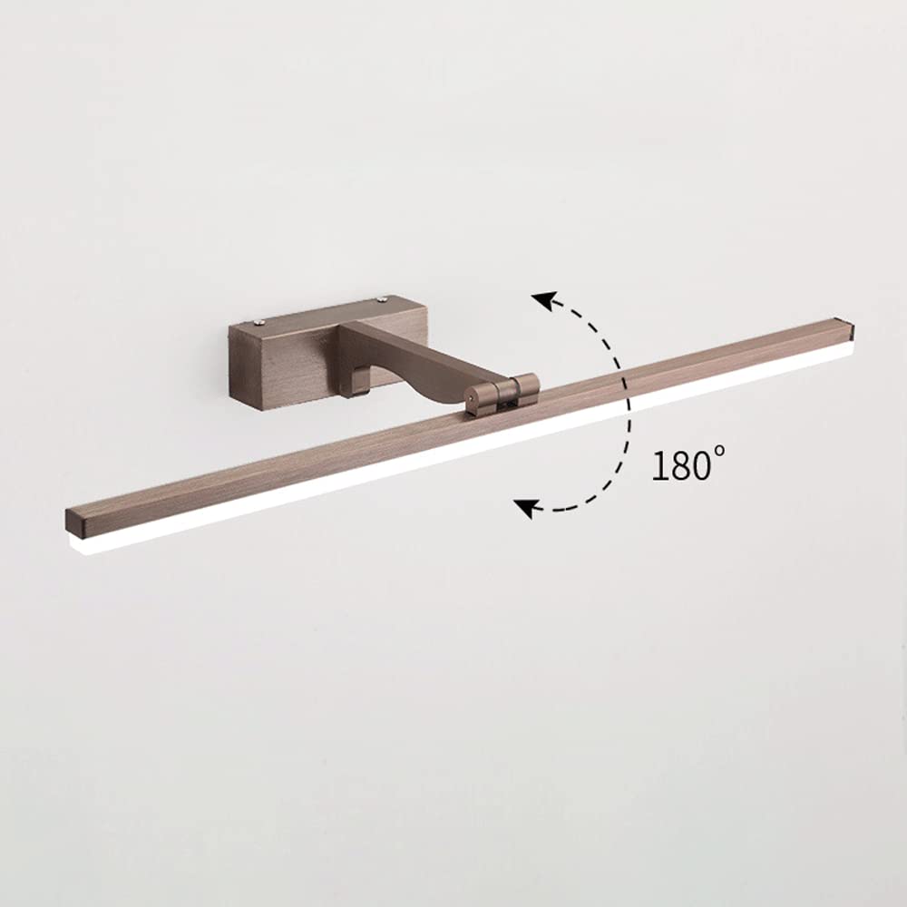 Lámpara de Pared LED Ajustable para baño, giratoria 180°, con luz para Espejo de tocador, iluminación Moderna para Maquillaje, para frentes de armarios, inodoros y vestidores. Ilum