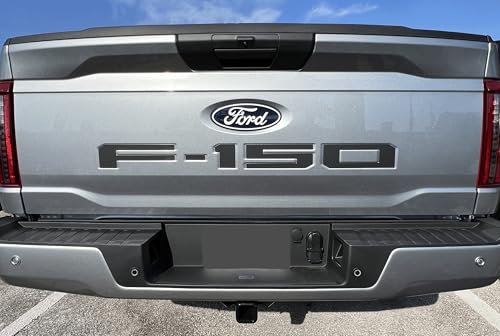 Eurosport Daytona- Compatible with 2021-Current Ford F150 Standard Tailgate Letters (Matte Black)