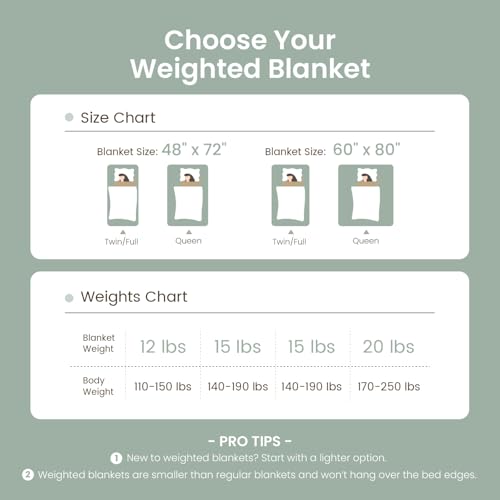 Image of Drewin 15lbs Weighted Blanket Queen Size, Classy Soft Jacquard Checkered Sherpa Weighted Blankets for Sleep Natural and Calming, Cozy Fluffy Heavy Blanket for Sofa Bed, 60 x 80 inches, Sage Green