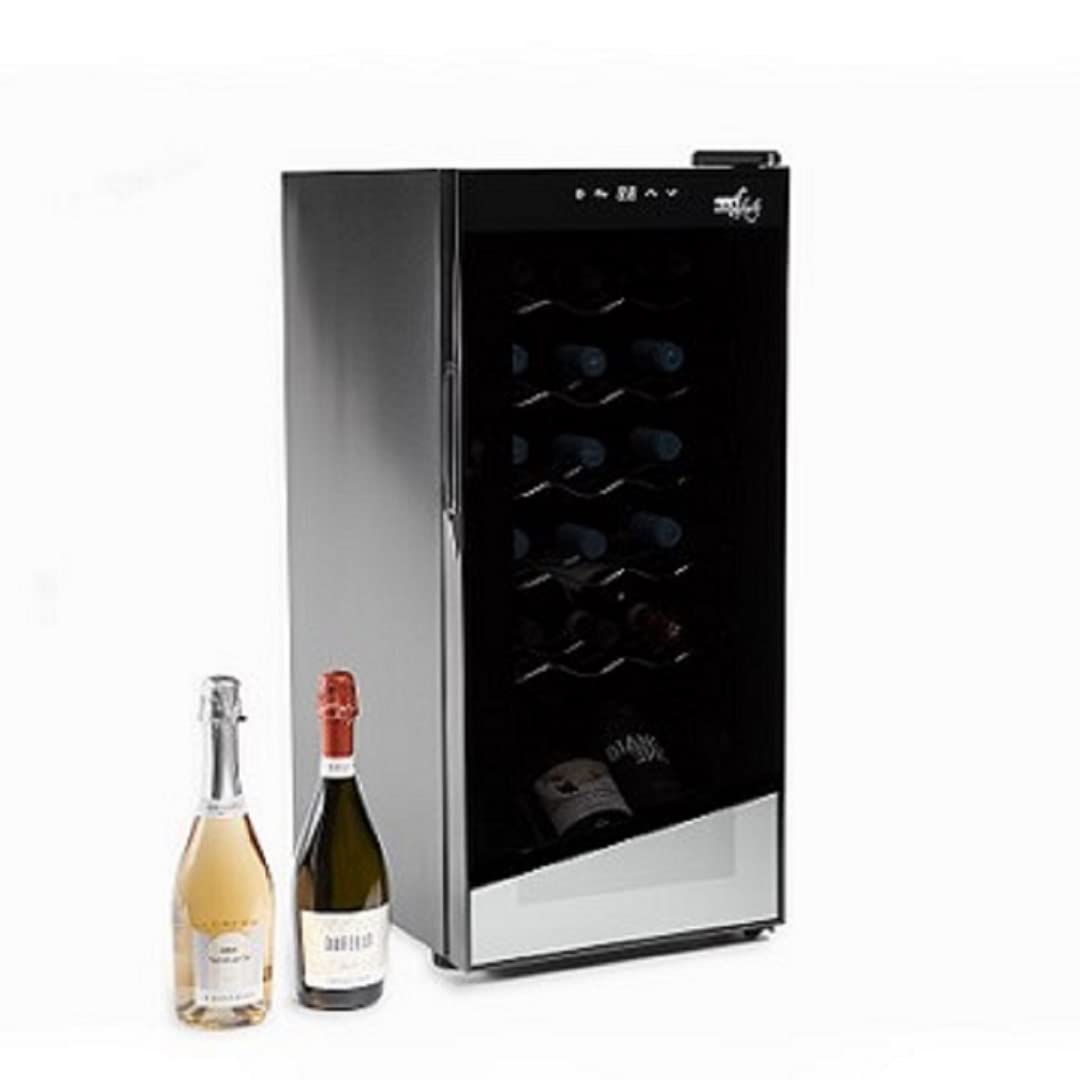 Melchioni Family | Cantinetta Vino Refrigerata, VERMENTINO 18C, Capacità 18 Bottiglie / 50 litri, Temperatura Regolabile 5-18°, con Compressore, Porta Vetro Temperato e Filtro Anti UV