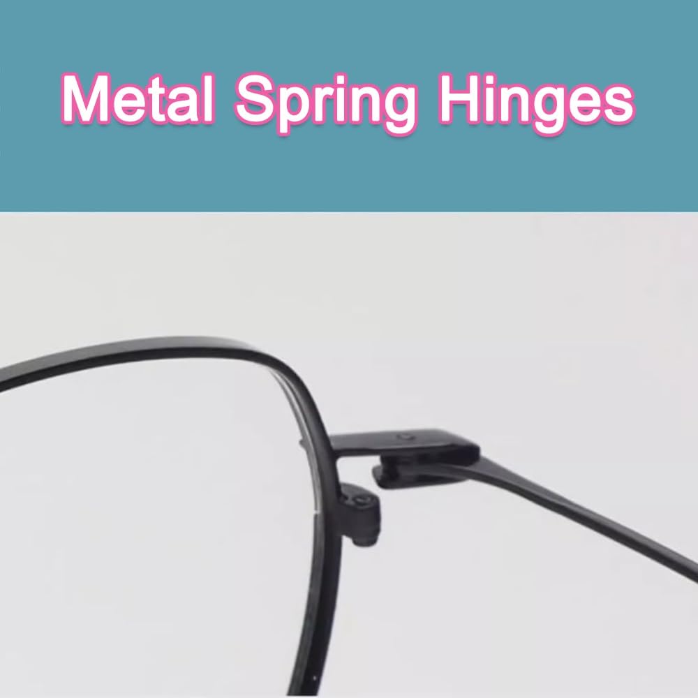 Generisch Selbsttönende Lesebrille Unisex Gleitsichtbrille Blaulichtfilter Metallrahmen Computerbrille Multifokale Lesehilfe
