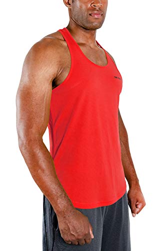 DEVOPS 3 Pack Men's Y-Back Dry Fit Muscle Gym Workout Tank Top4