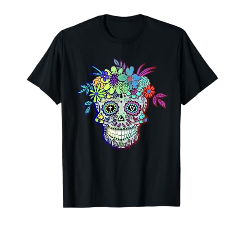 Sugar Skull Dia De Los Muertos Calavera Day Of The Dead T-Shirt