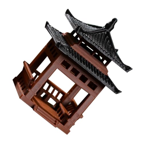 Toyvian D Acquario Statua Padiglione Miniatura Padiglione Da Zen Decorazioni Da Giardinaggio Tavolo Scrivania