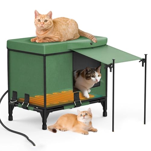 Niche d'extérieur chauffée pour chat sauvage : protégez les matous du jardin
