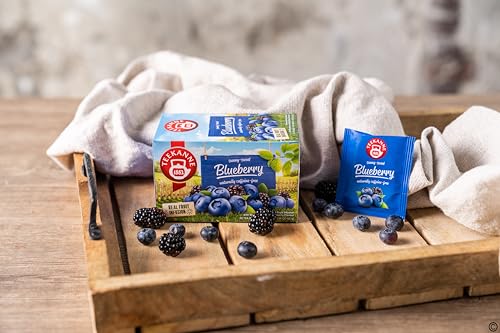 Teekanne Blueberry and Blackberry All Natural Real Fruit Tea Infusion Sunny Sweet 20 Teabags