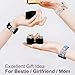 YOHAX 11 piece set of watch straps, decorative rings and studs (rose gold)