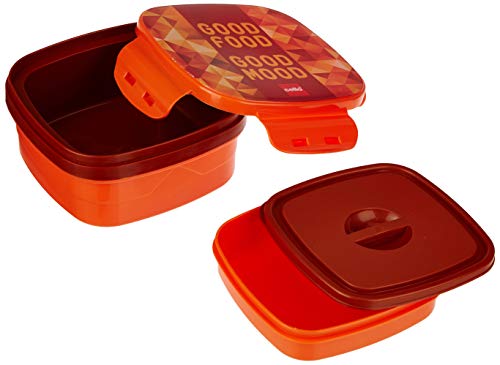 Image of CELLO Plastic Jolly Lunch Box, (Orange)