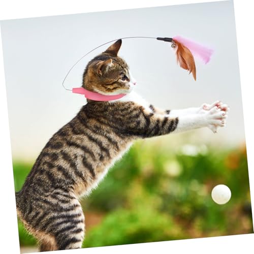 Collares interactivos para gatos TOYANDONA con campana azul y rosa para gatitos pack de 4 5