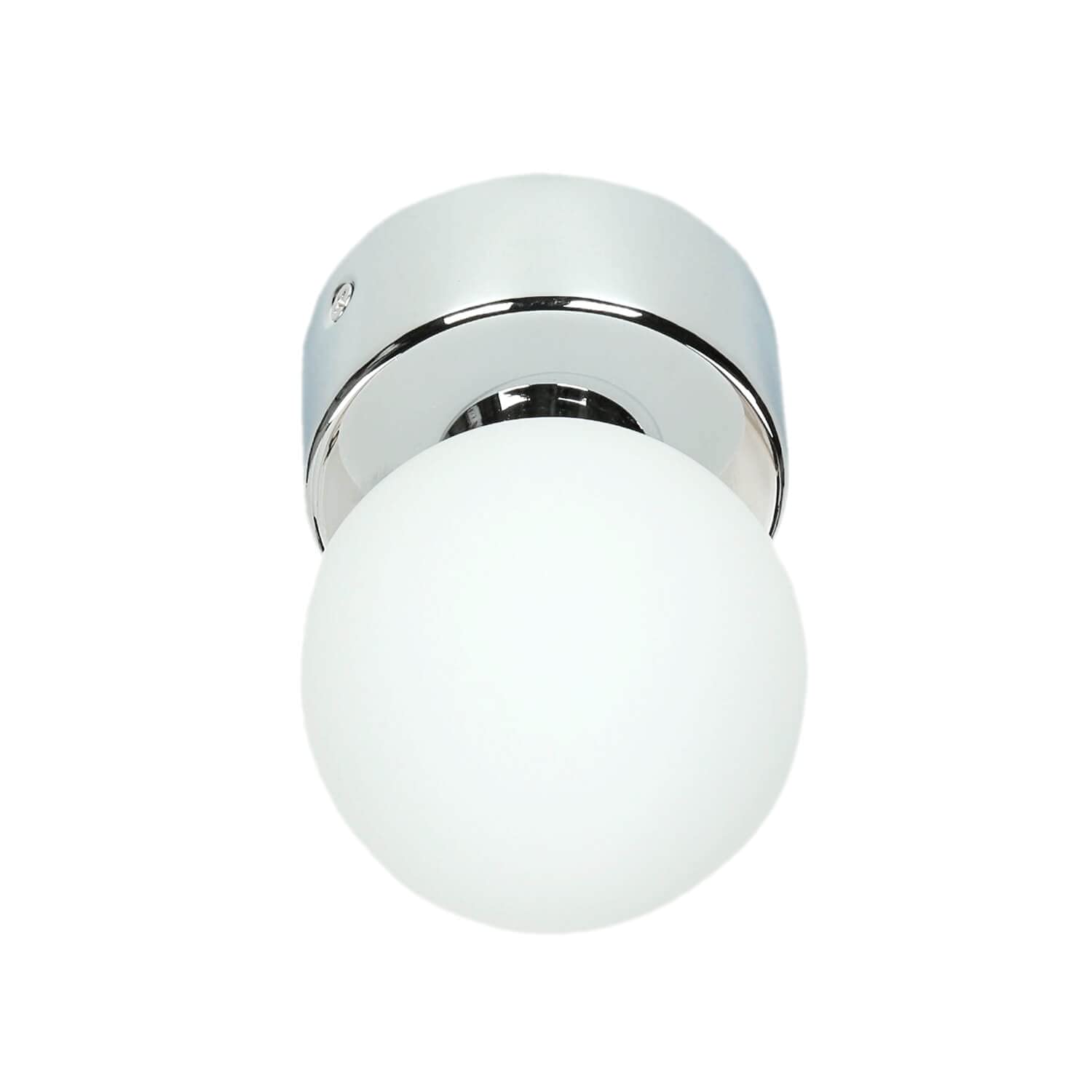 Aplique de pared interior vidrio metal cromado IP44 baño A: 10 cm G9 máx.40 vatios espejo de bola de bajo brillo aplique moderno baño BRAZOS