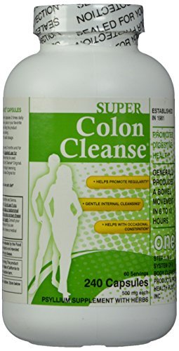 Health Plus Super Colon Cleanse with Herbs & Acidophilus 240 Capsules by Health Plus