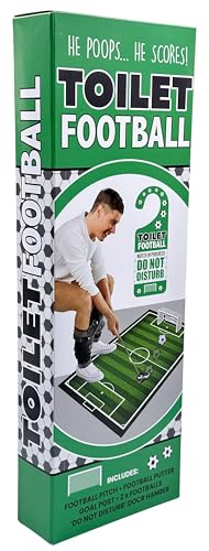 Diabolical DP1269 Toilettenfußball - Wichtelgeschenke für Männer unter 6,8 kg, Weihnachts-Fußballgeschenke für Jungen, Fußballsachen für Jungen, Toilettengeschenke für Männer, Neuheit Geschenke für