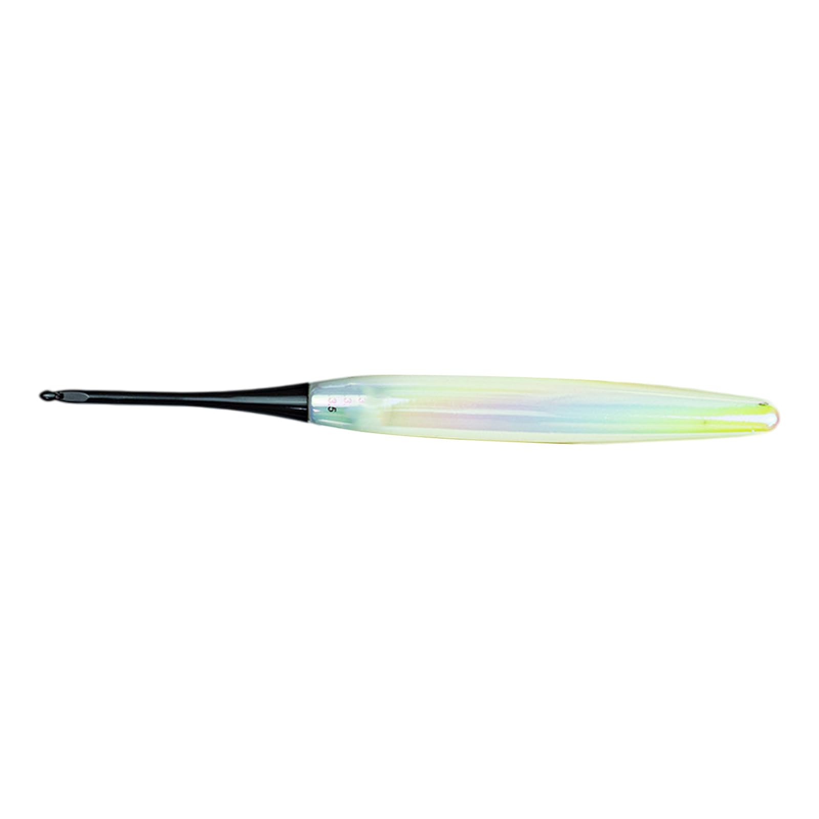 Ergonomic Acrylic Handle Crochet Hook with Aluminium Hook Tip Gip Needle for Sweater Scarves Knitting Comfortable Hold Tool