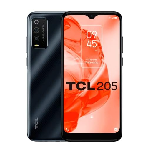 TCL 205 32GB - Smartphone de 6.22" HD+ (Spreadtrum SC9863A, 2GB/32GB Ampliable MicroSD, Dual SIM, Cámaras 13MP+2MP+5MP, Batería 4000mAh, Android 11 Go) Gris