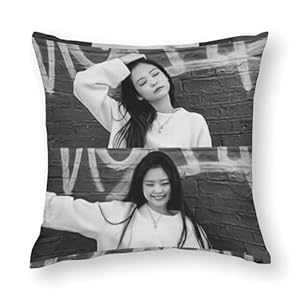 AFLJNYNN Jennie Kissenbezug Schwarzweiß Porträt