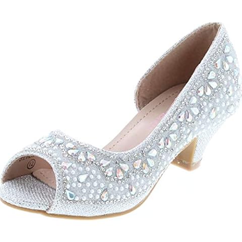 Bella Marie Rhinestone Peep Toe Sandals Cover