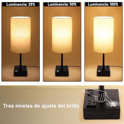 Consejos para Comprar Lamparas de mesa los 5 mejores. 15 lamparas de mesa marca LONGLIV (3)