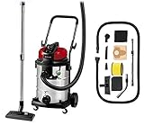 Einhell Nass-Trockensauger TE-VC 2230 SA (ECO-Technologie, 1.150 W, 30l Edelstahlbehälter, Blasanschluss, Fehlluftregler, inkl. umfangreichem Zubehör + 5er Set Schaumstofffilter)