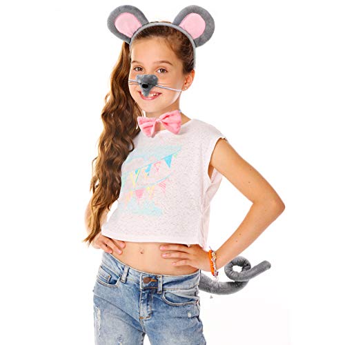 Disfraz infantil de ratón con falda tutú y accesorios miniatura 5
