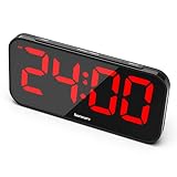 GING YHAU 10''Large Digital Alarm Clock Big Wall Clock for Bedroom, Jumbo Number Display, 3 Level Ad