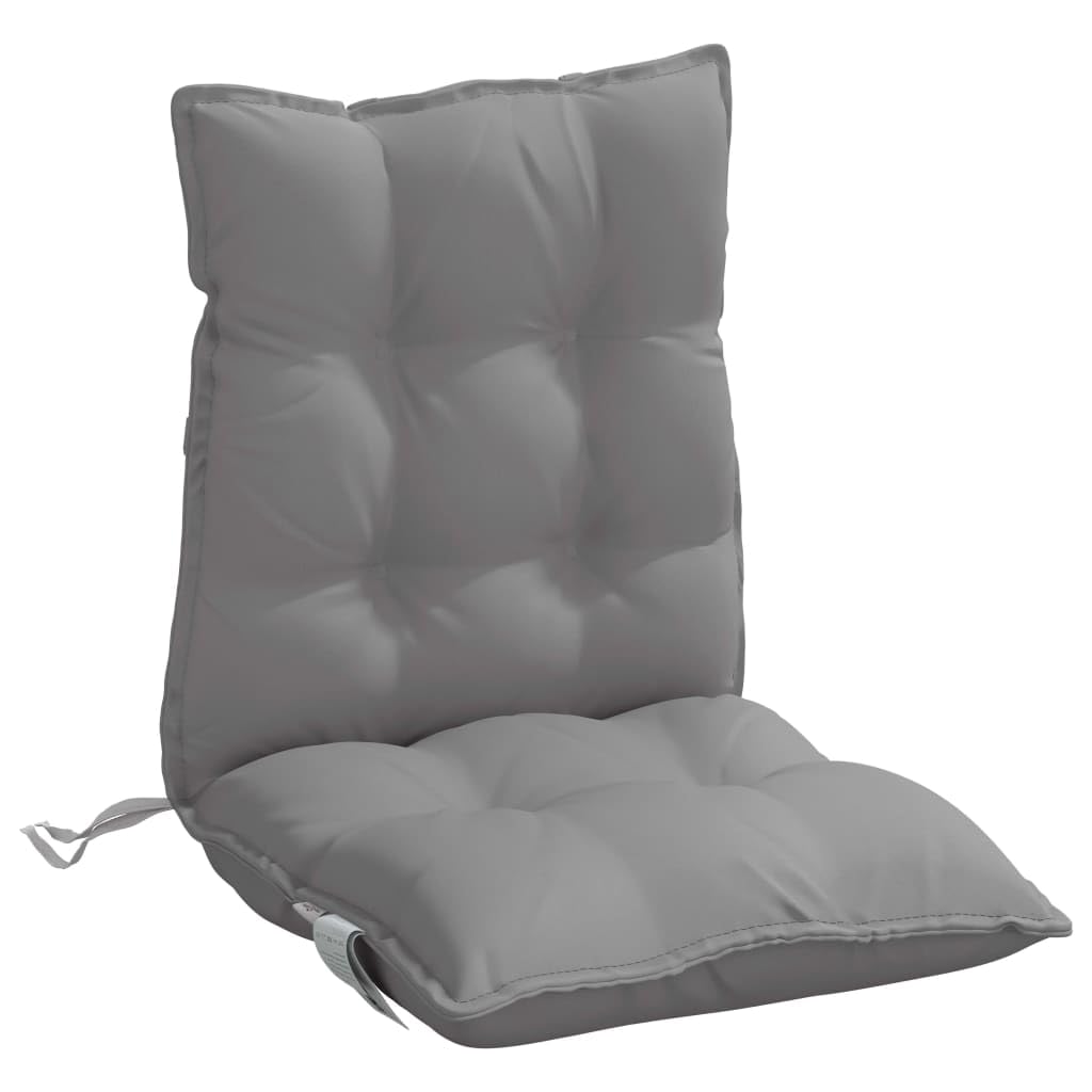 vidaXL Cojines para Silla con Respaldo bajo 6 uds Tela Oxford Gris