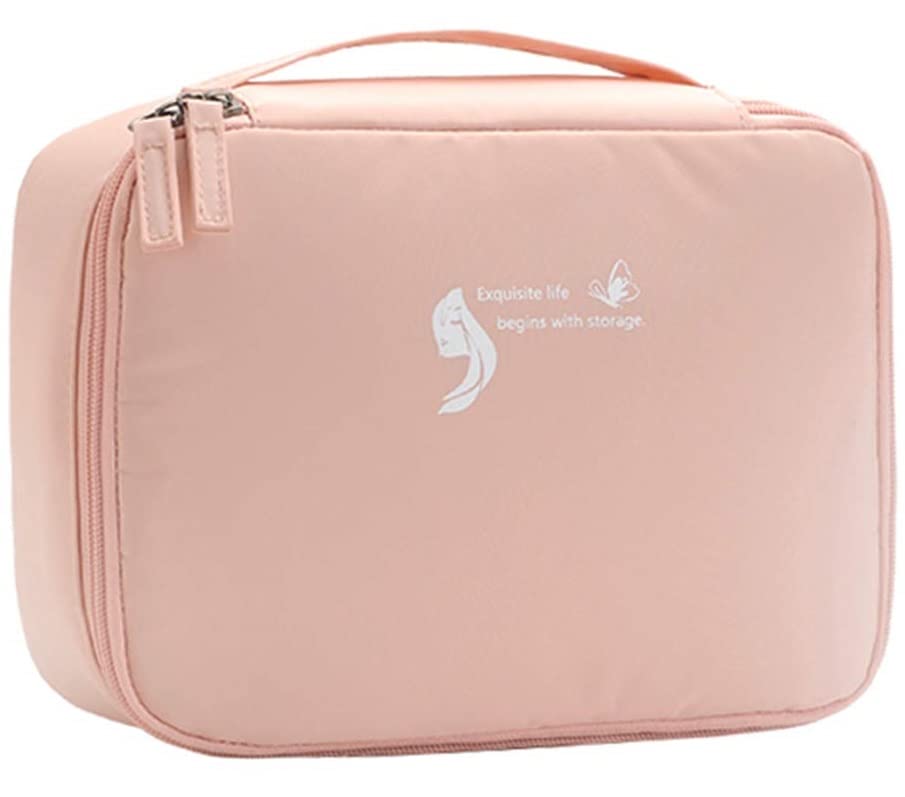 FLYNGO Solid 17 Cms Cosmetic Pouch(M_Pink)
