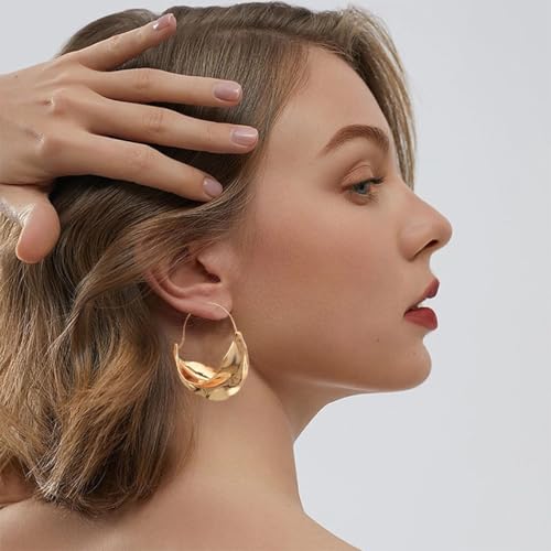 Gold Earrings Chunky Earrings Irregular Earrings Drop Earrings Fulani Statement Earrings for Women4