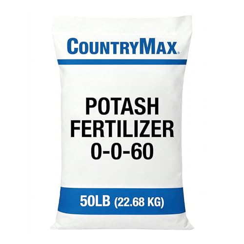 CountryMax Potash Fertilizer 50 lb High Potassium Plant Food for Strong Roots Improved Yield & Plant Health for Lawn & Garden