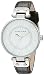 Anne Klein Women's 109169WTBK Silver-Tone and Black Leather Strap Watch