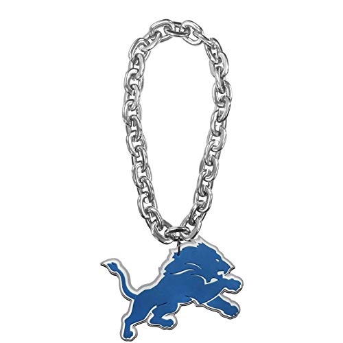 Aimant 3D NFL Detroit Lions bleu avec relief fanchain de taille unique
