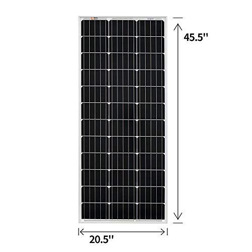 RICH SOLAR 100 Watt 12 Volt Monocrystalline Solar Panel High Efficiency Solar Module Charge Battery for RV Trailer Camper Marine Off Grid