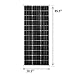 RICH SOLAR 100 Watt 12 Volt 9BB Cell Monocrystalline Solar Panel High Efficiency Solar Module Charge Battery for RV Trailer Camper Marine Off Grid