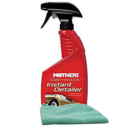 Mothers California Gold Instant Detailer (24oz.), Bundles with a Microfiber Cloth (2 Items)