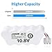JIIKER XBT1106N Battery Replacement for Shark SV1110 SV1106N SV1106_N SV1110N SV116N Freestyle Navigator Cordless Stick Vacuum, 10.8V 2.1Ah Ni-Mh Battery