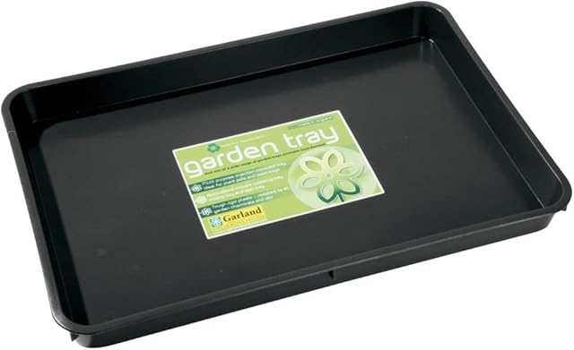 Muddy Hands Rectangle Multi Purpose Garden Tray - 9 Litre - (Length: 57cm x Width: 39cm x Height: 5cm) (Black)