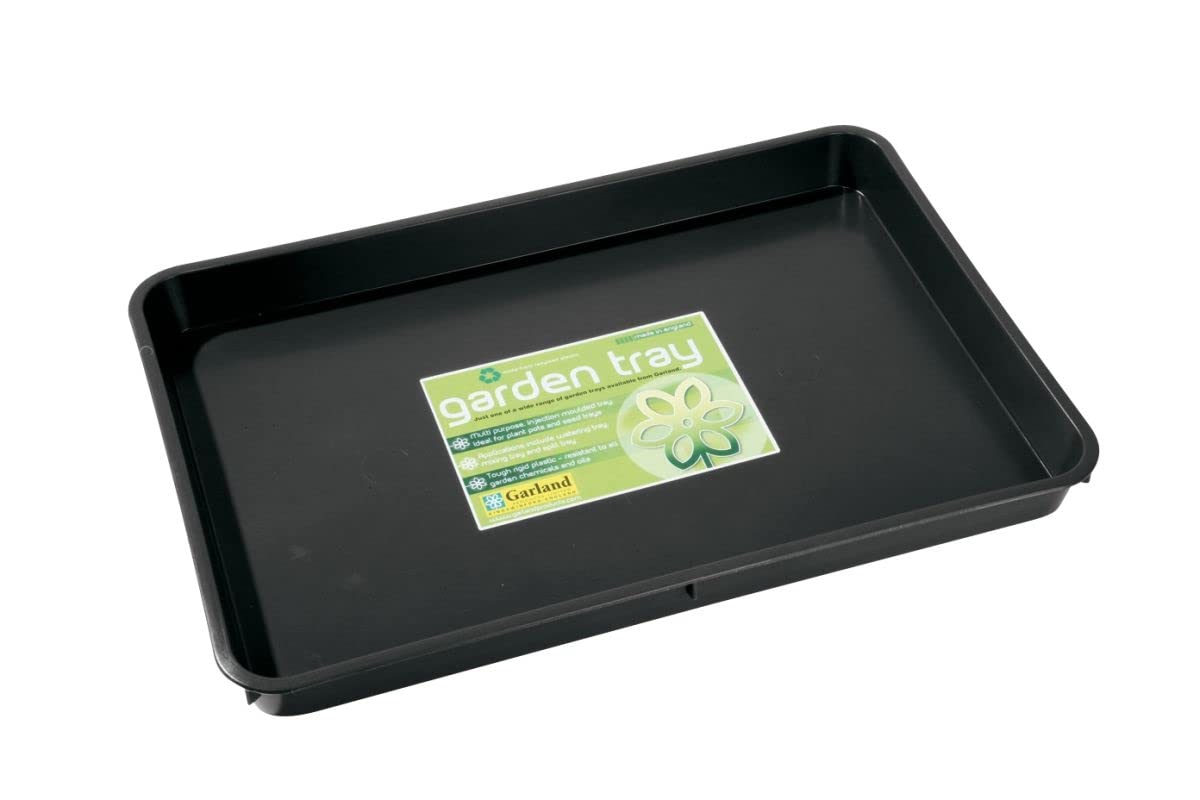 Muddy Hands Rectangle Multi Purpose Garden Tray - 9 Litre - (Length: 57cm x Width: 39cm x Height: 5cm) (Black)