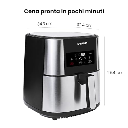 Chefman TurboFrys XL - BPA-fri Airfryer för hälsosam matlagning