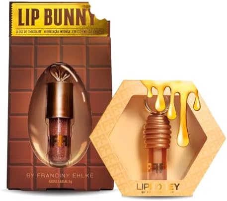 Kit Gloss Labial LipHoney e Lip Bunny Franciny Ehlke