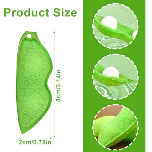 VAEIORP 3 Pcs Beans Bottle Cleaning Sponge Magic Beans Bottle Cleaner Sponge Küchenschwämme in Erbsenform Magic Beans Flaschenreiniger Schwamm