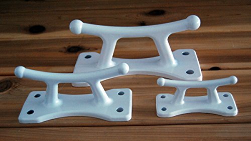 Dock Edge Classic Dock Cleat, 4 1/2-Inch, White #TOP1