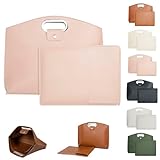 Anti-Slip Handle Design: Waterproof Computer work leather handbags lightweight structure is equipped with an anti-slip handle design to reduce hand fatigue, provide a comfortable grip and flexible carrying methods, both practical and fashionable